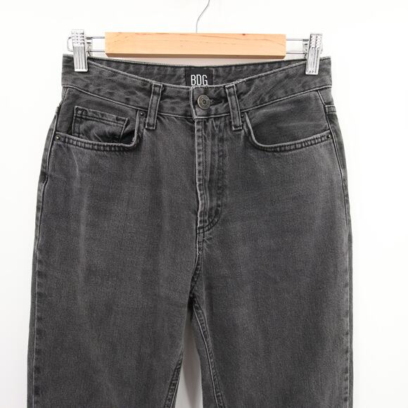 BDG Urban Outfitters Jeans Black Mom Jean High Rise High Waist Dark Wash Tapered - Picture 3 of 16